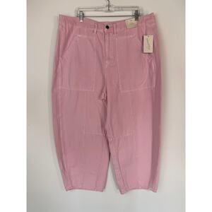 Universal Thread Pink High Rise Easy Barrel Jeans Size 17 NWT Cotton Street Y2K